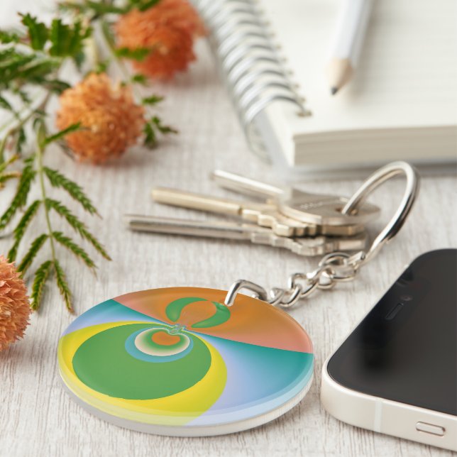 Colorful Space Keychain (Front Right)