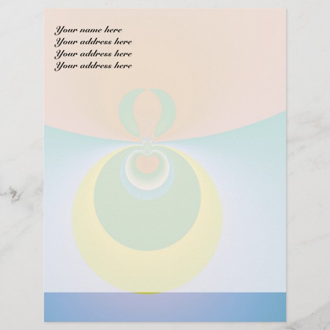 Colorful Space Letterhead Template (Front)