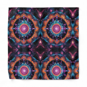 Colorful Space Mandala Bandana