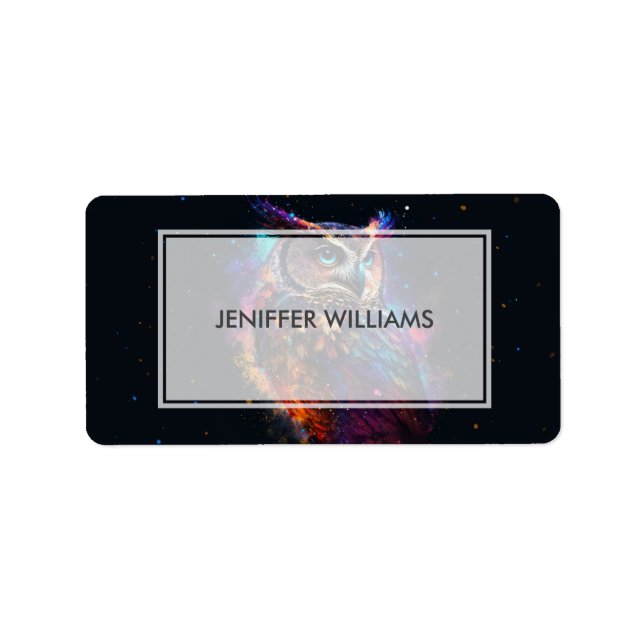 Colorful Space Owl            Label (Front)