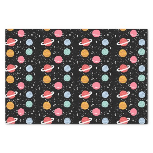 Colorful Space Pattern Tissue Paper