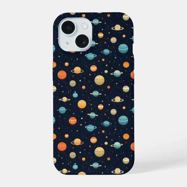 Colorful Space Planet Pattern Iphone Case (Back)