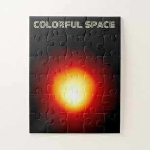 Colorful Space – Vibrant Galaxy Art Series Jigsaw Puzzle