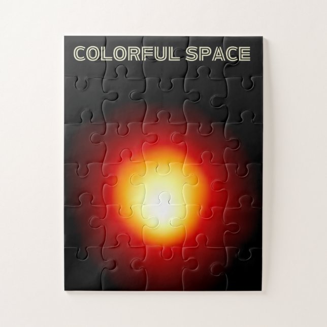Colorful Space – Vibrant Galaxy Art Series Jigsaw Puzzle (Vertical)