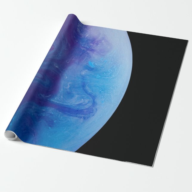 Colorful Space Wrapping Paper (Unrolled)