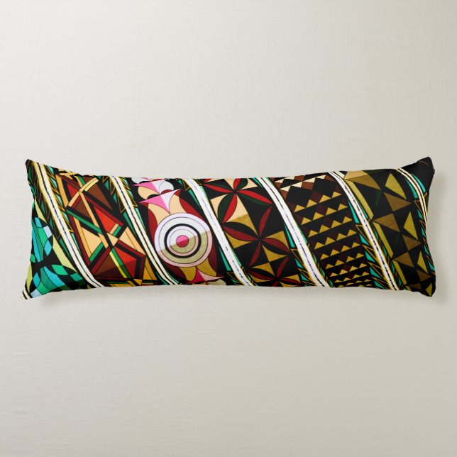 Colorful Spanish Architecture Body Pillow (Front)