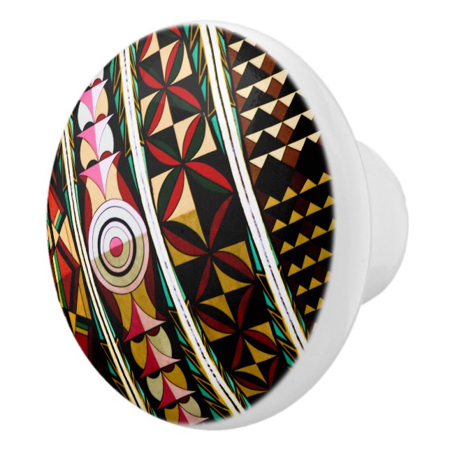 Colorful Spanish Architecture Ceramic Knob (Right)