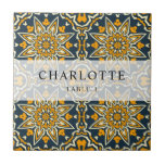 Colorful Spanish Pattern Tile Wedding Place Card<br><div class="desc">Colorful Spanish Pattern Tile Wedding Place Card</div>