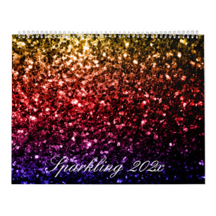 Colorful Sparkles Custom Printed Calendar 2026