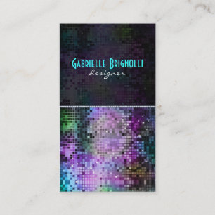Colorful Sparkles & Glitter Pattern 2 Business Card