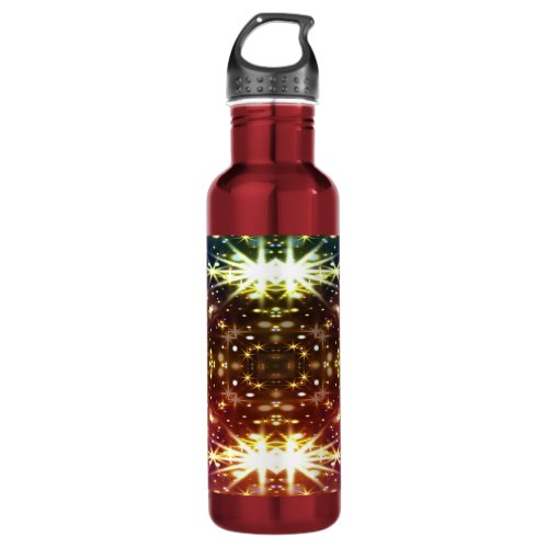 Colorful Sparkling Kaleidoscope Steel Water Bottle
