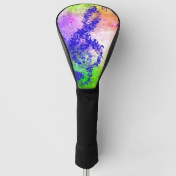 Colorful Sparkling Music Golf Head Cover by MehrFarbeImLeben at Zazzle