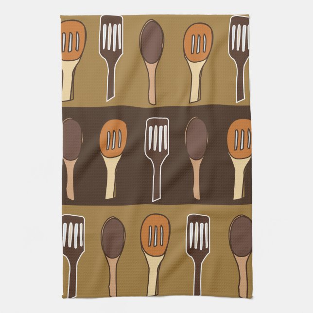 Colorful Spatula Kitchen Cooking Utensils Towel (Vertical)
