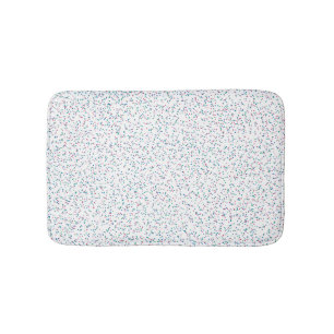 Colorful Speckled Spring Dots Bath Mat