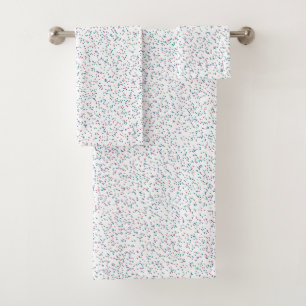 Colorful Speckled Spring Dots Bath Towel Set