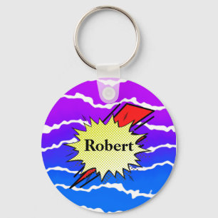 colorful speech bubble keychain