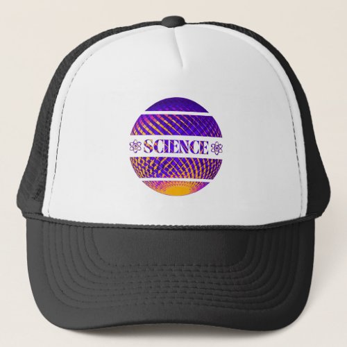 Colorful spherical Science design for scientists  Trucker Hat