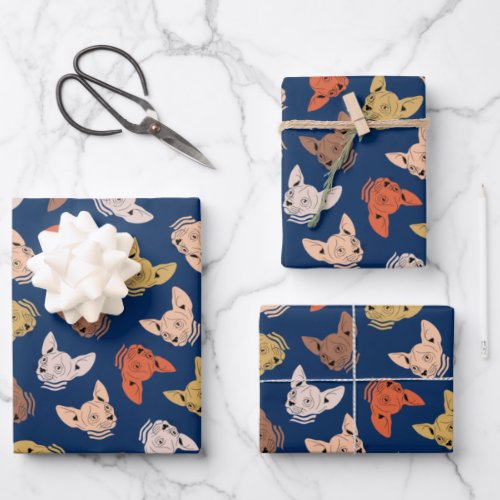Colorful Sphynx Cat Wrapping Paper Sheets