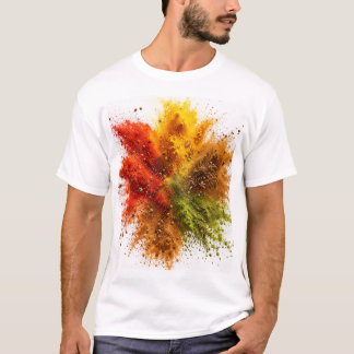 Colorful Spice Powder Explosion Burst T-Shirt