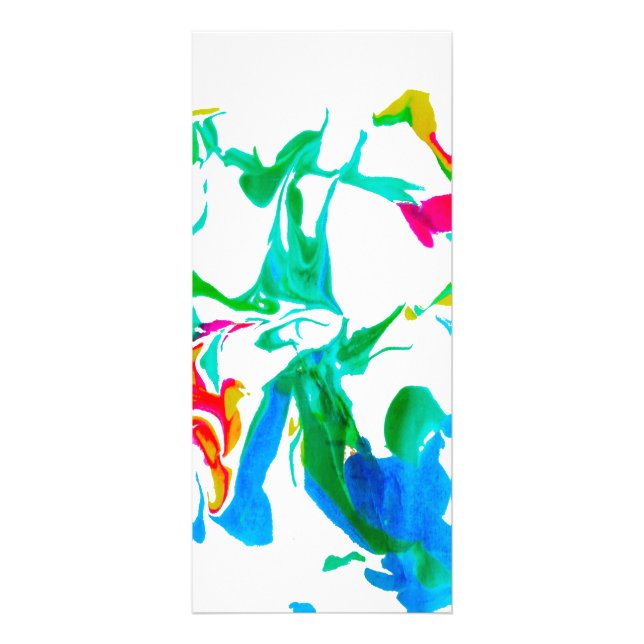Colorful spider webs rack card (Front)
