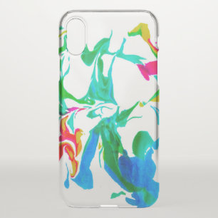 Colorful spider webs iPhone x case