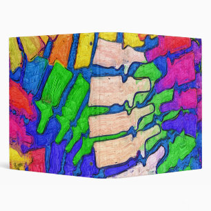Colorful Spine Art Avery Binder