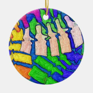 Colorful Spine Art Ornament