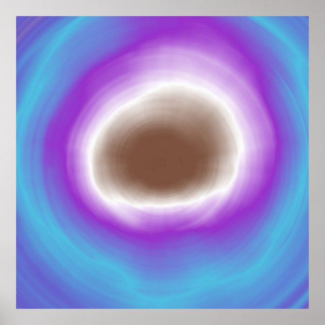 Colorful spiral abstract acrylic painting poster (Front)