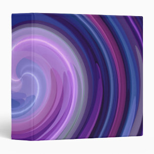 Colorful Spiral Abstract Art 5 3 Ring Binder