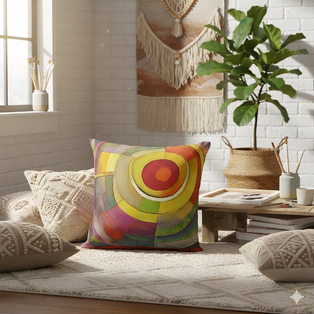 Colorful Spiral Acrylic Art Pillow (Creator Uploaded)