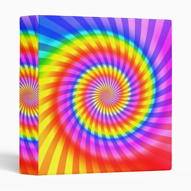Colorful Spiral Design: Binder (Front/Spine)