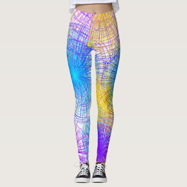 Colorful Spiral Leggings (Front)