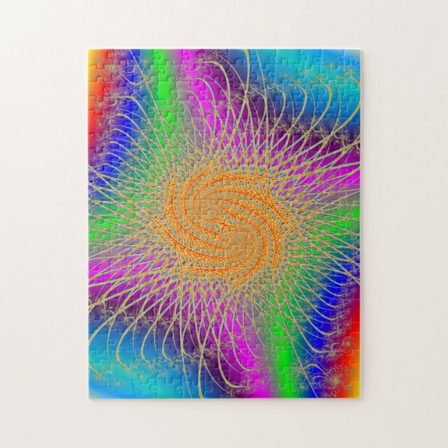 Colorful Spiral Pattern Jigsaw Puzzle (Vertical)