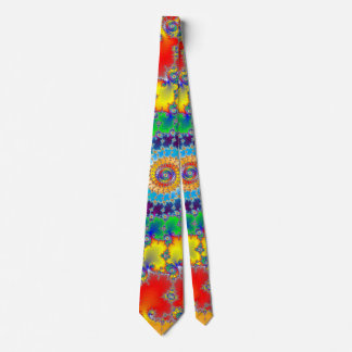 Colorful Spiral Pattern Neck Tie