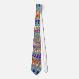 Colorful Spiral Pattern Neck Tie