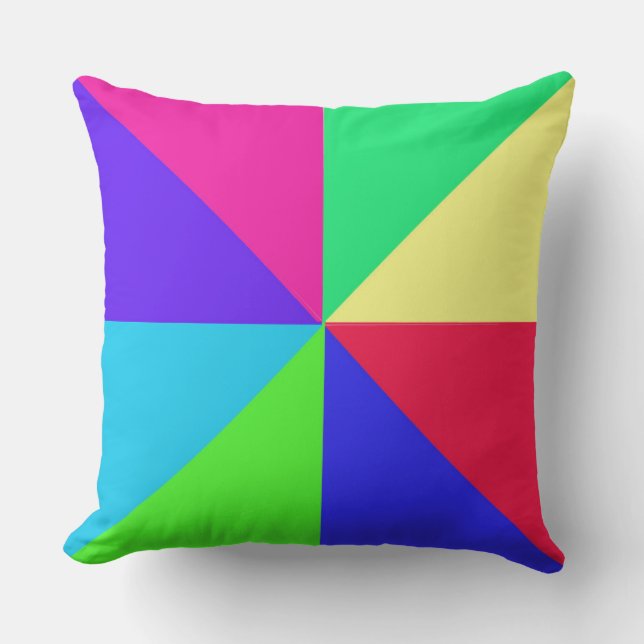 Colorful Spiral Pillow (Front)