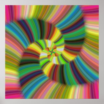 Colorful Spiral Poster by ZYDDesign at Zazzle