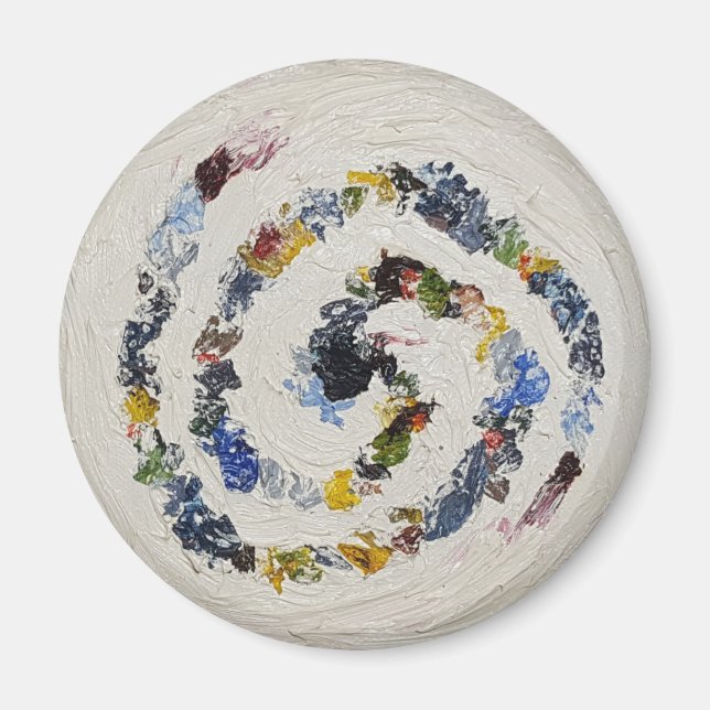 Colorful Spiral Refrigerator Magnet (Front)