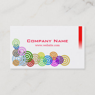 Colorful Spirals Business Card
