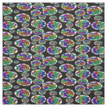 Colorful spirals fabric