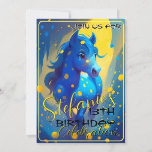 Colorful Spirit Pony 30 Birthday Invitation