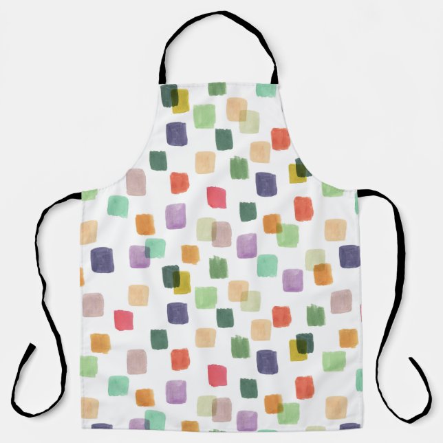 Colorful Splash: Abstract Seamless Background Apron (Front)