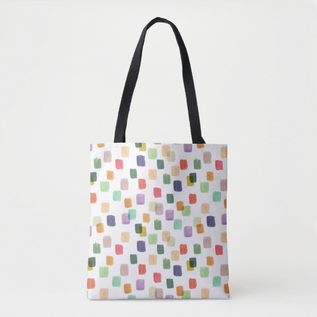 Colorful Splash: Abstract Seamless Background Tote Bag (Front)