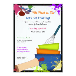 Cooking Class Invitations & Announcements | Zazzle