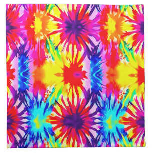 COLORFUL SPLASH DESIGN MODERN TIE-DYE CLOTH NAPKIN