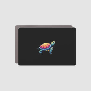 Colorful Splash Eastern Box Turtle (1) Car Magnet