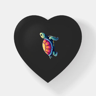 Colorful Splash Eastern Box Turtle (1) Paperweight
