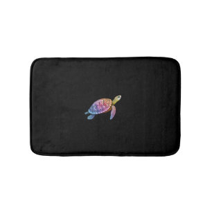 Colorful Splash Eastern Box Turtle (3) Bath Mat