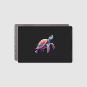 Colorful Splash Eastern Box Turtle (4) Car Magnet