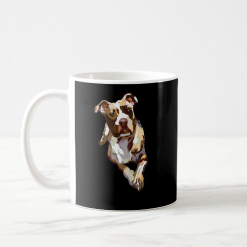 Colorful Splash Pitbull Dog Pittie Puppy  Coffee Mug